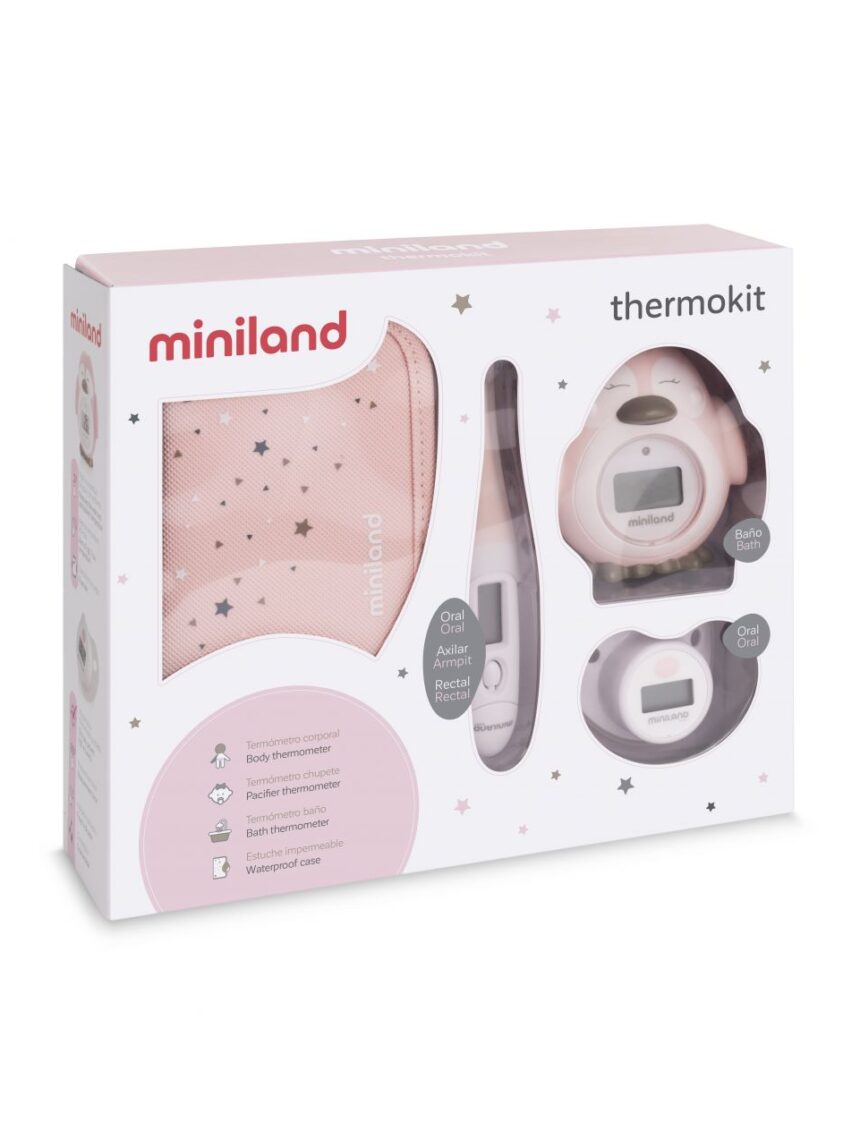 Set termometri - rosa - Miniland, Prénatal