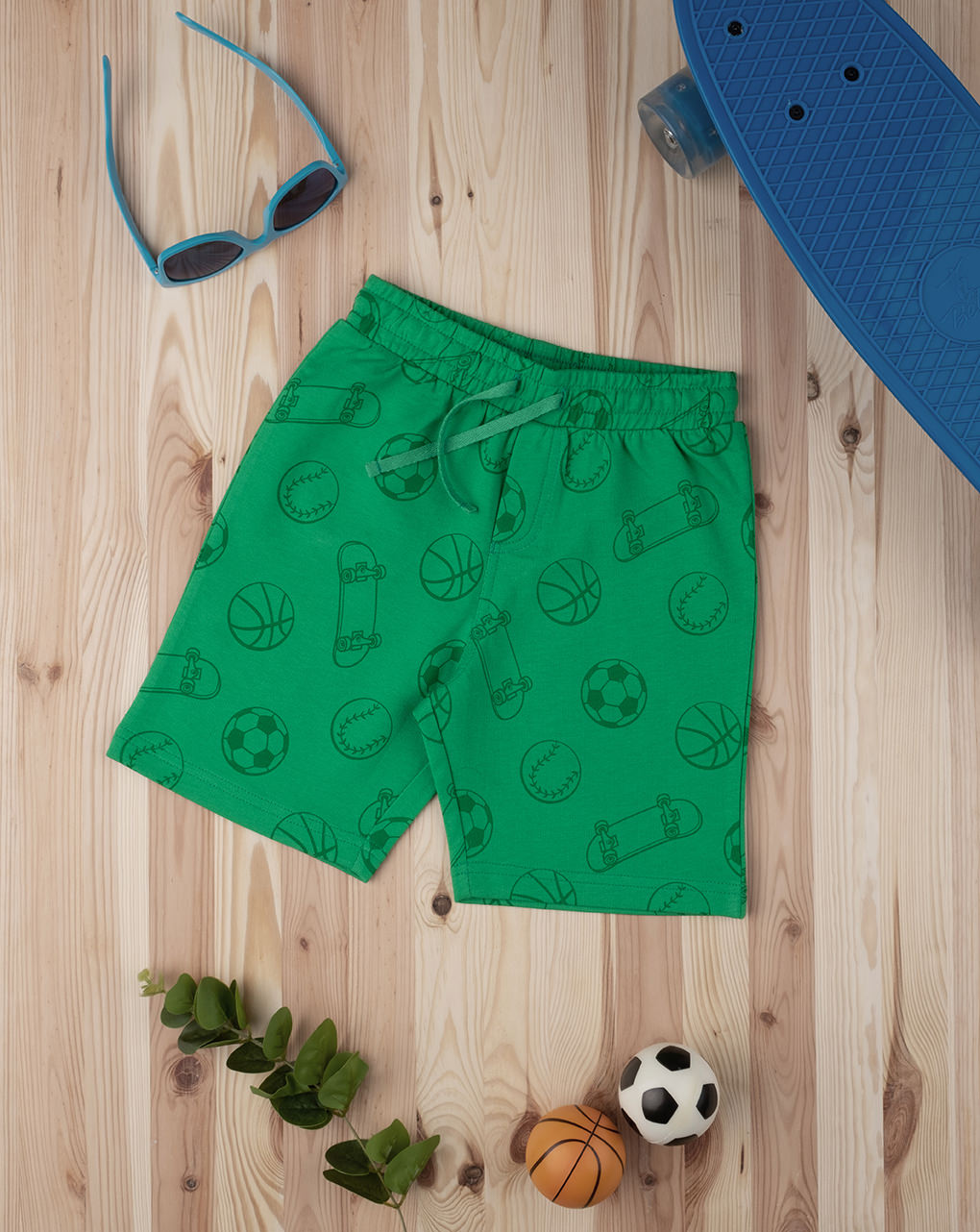 Shorts boy "street sport" green - Prénatal