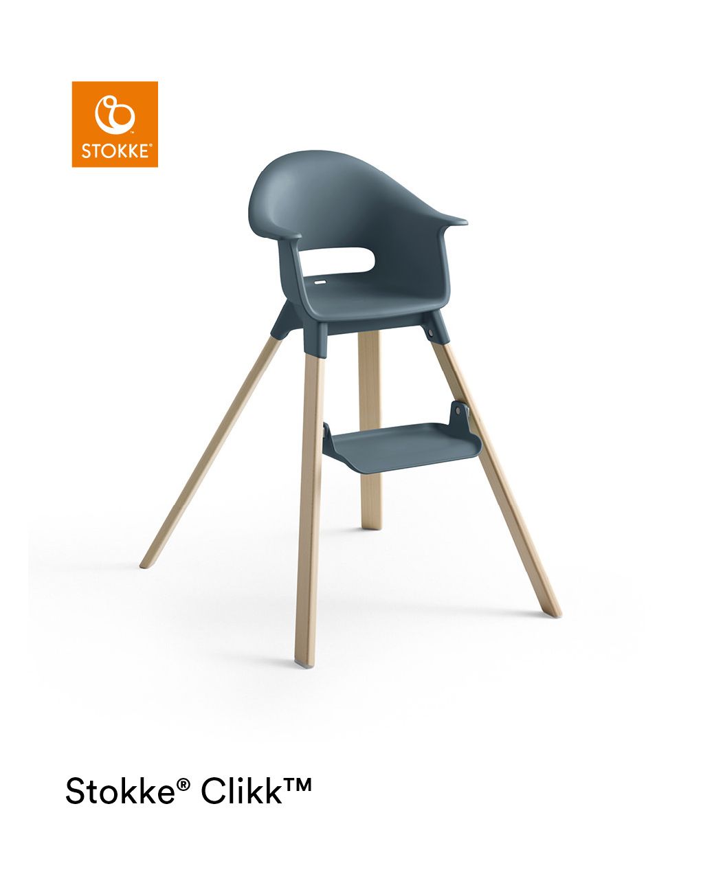 Stokke® clikk™ high chair - fjord blue