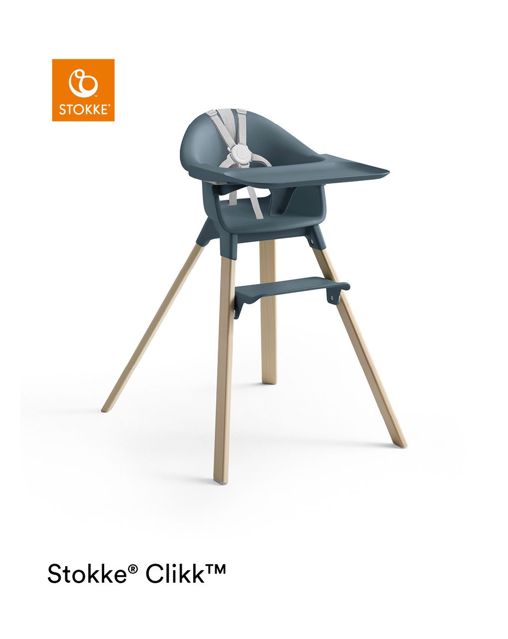 Stokke® clikk™ high chair - fjord blue - Stokke
