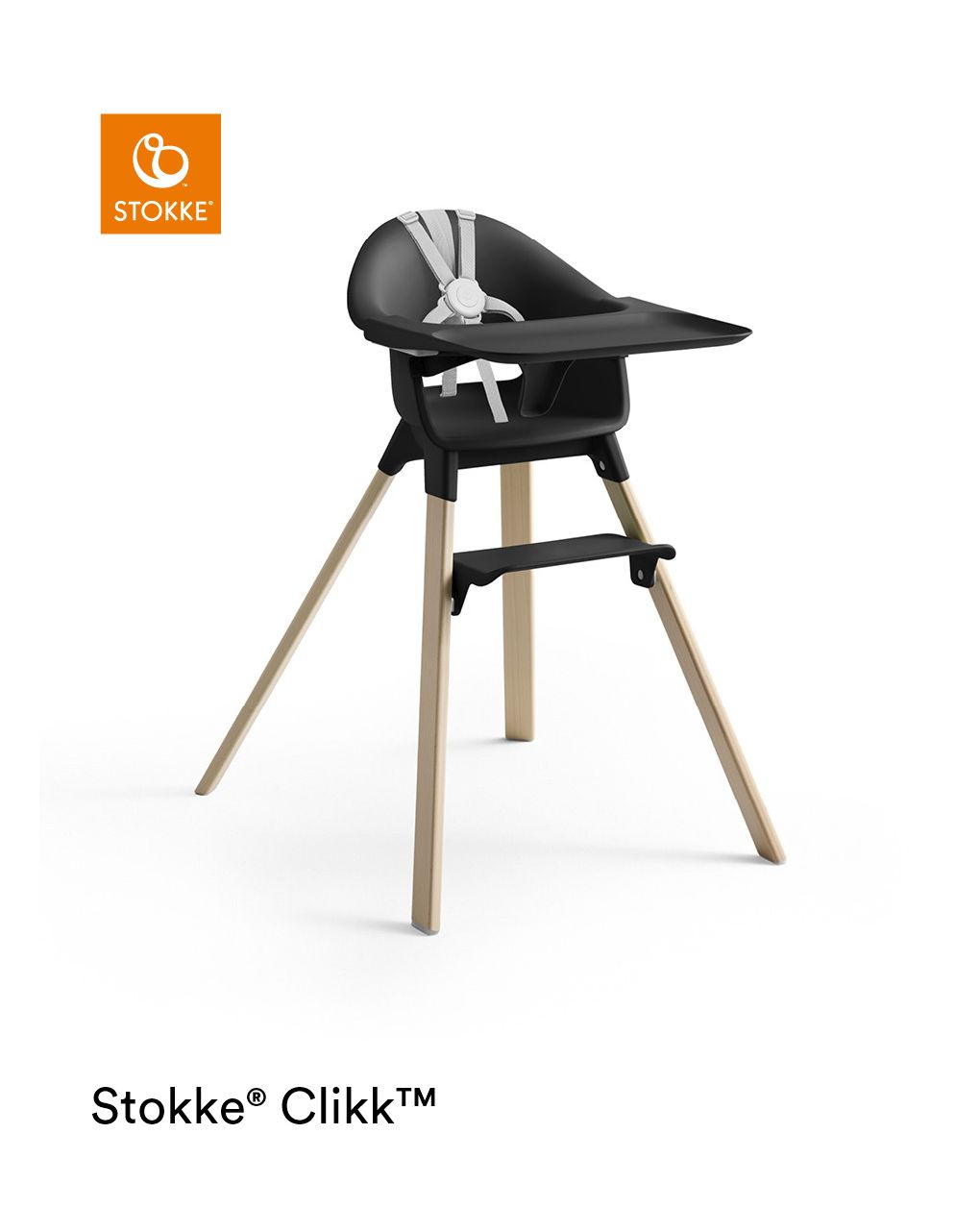 Stokke® clikk™ high chair - black natural - Stokke