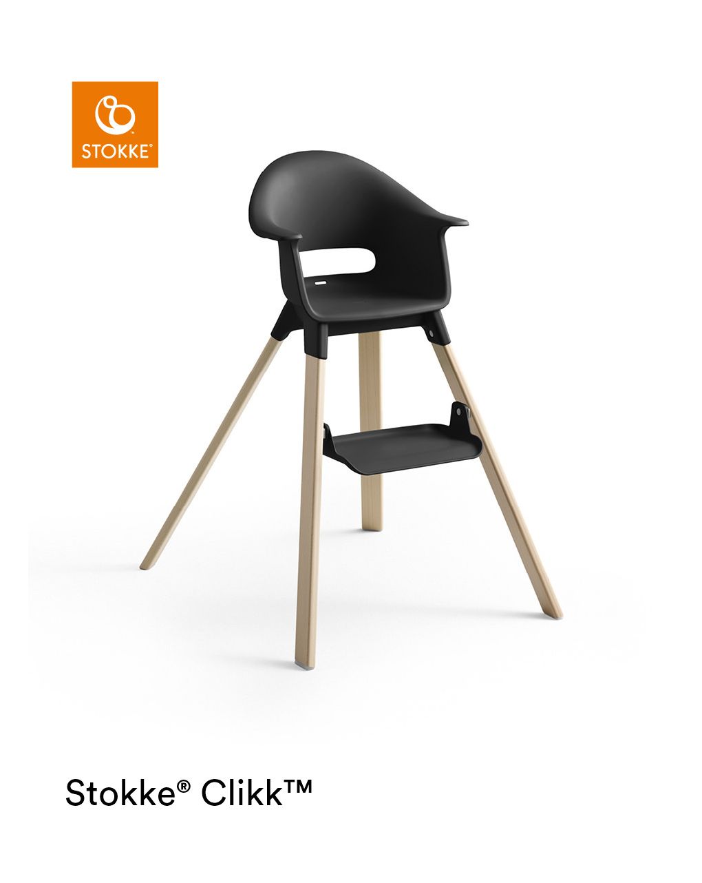 Stokke® clikk™ high chair - black natural