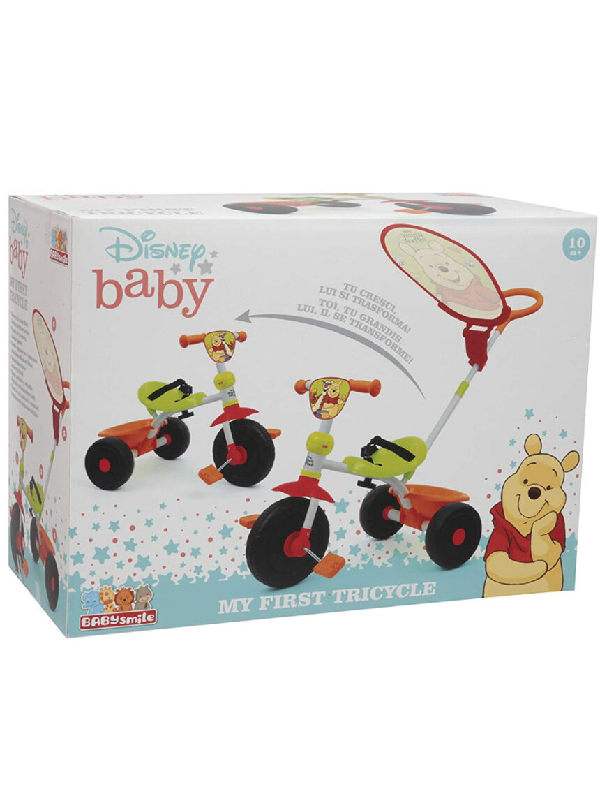 Triciclo winnie the pooh con capottina - Baby Smile
