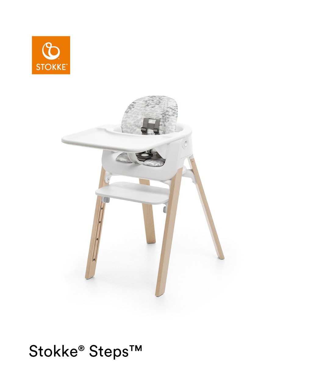 Stokke® steps™ baby set cushion waves grey - Stokke