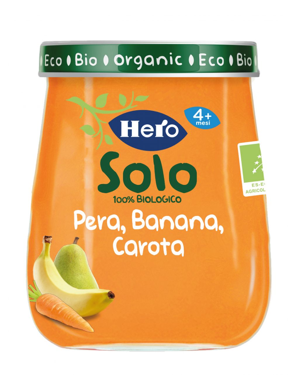 Hero solo omogeneizzato pera banana carota 120g - Hero