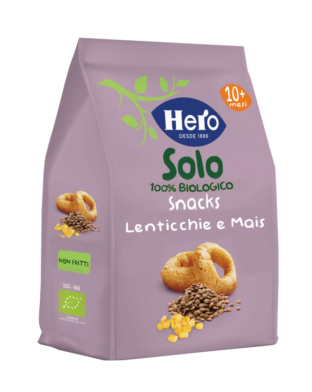 Hero baby snack lenticchie mais bio 50g
