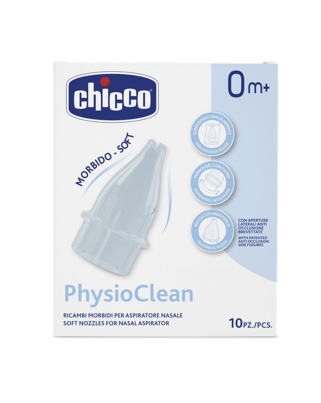 Chicco - physioclean ricambi 10 beccucci - Chicco