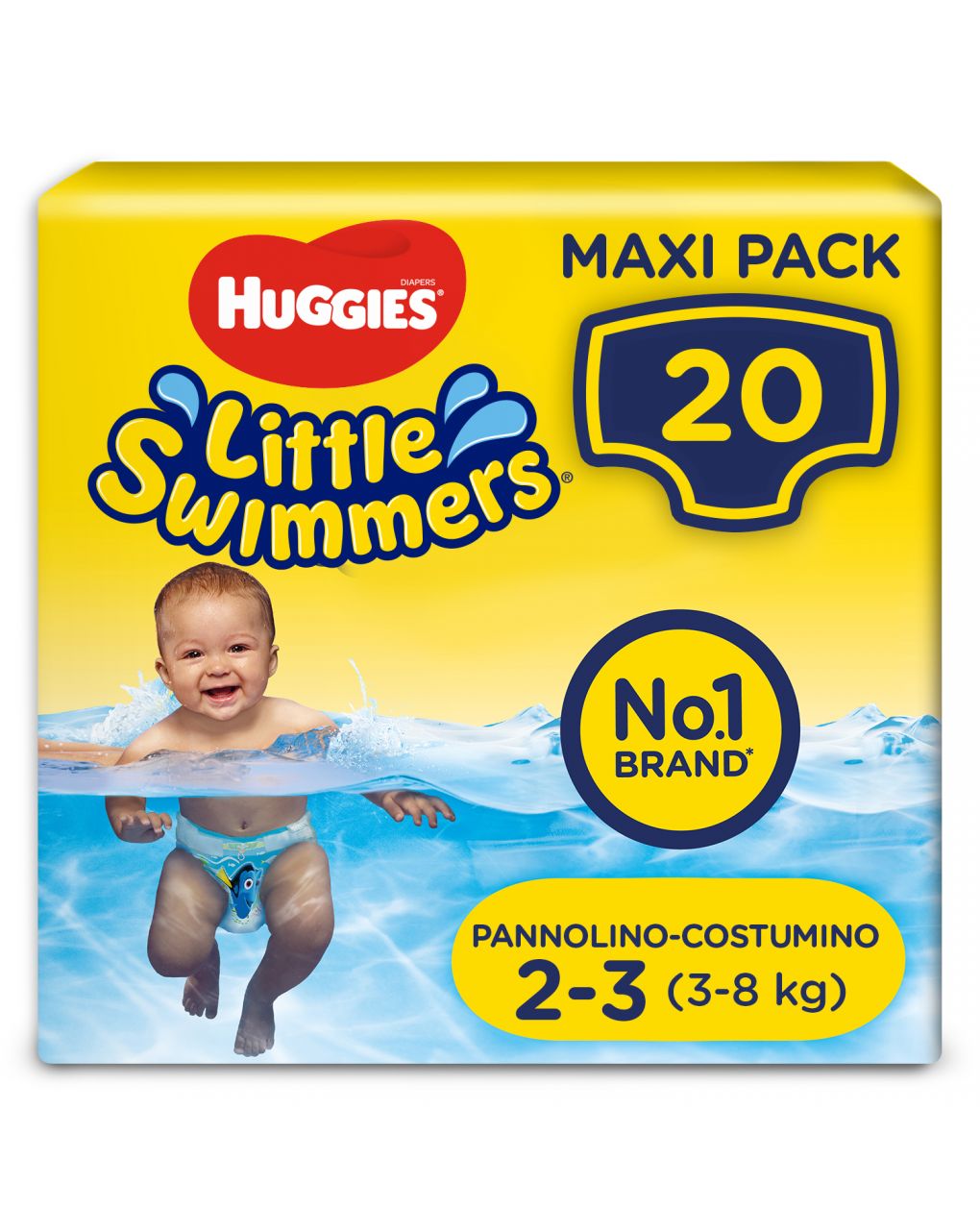 Huggies – little swimmers pacco doppio tg. 2-3 (20 pannolini) - Huggies