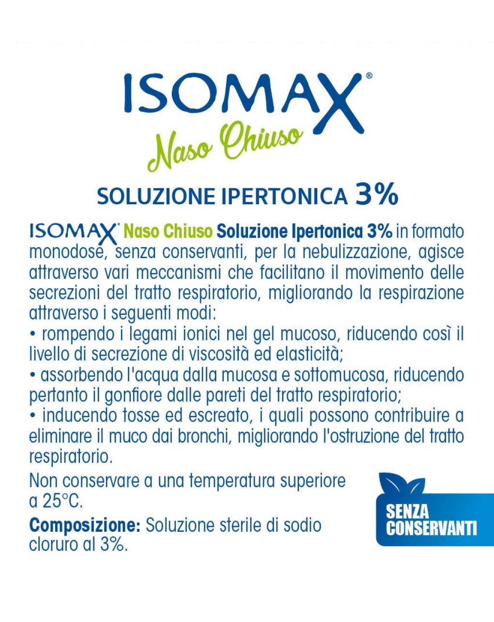 Isomax flaconcini ipertonici 20 fl x 0.5ml