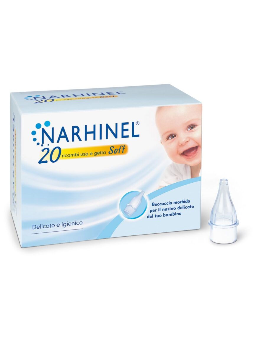 Narhinel - 20 ricambi per aspiratore nasale soft - Narhinel