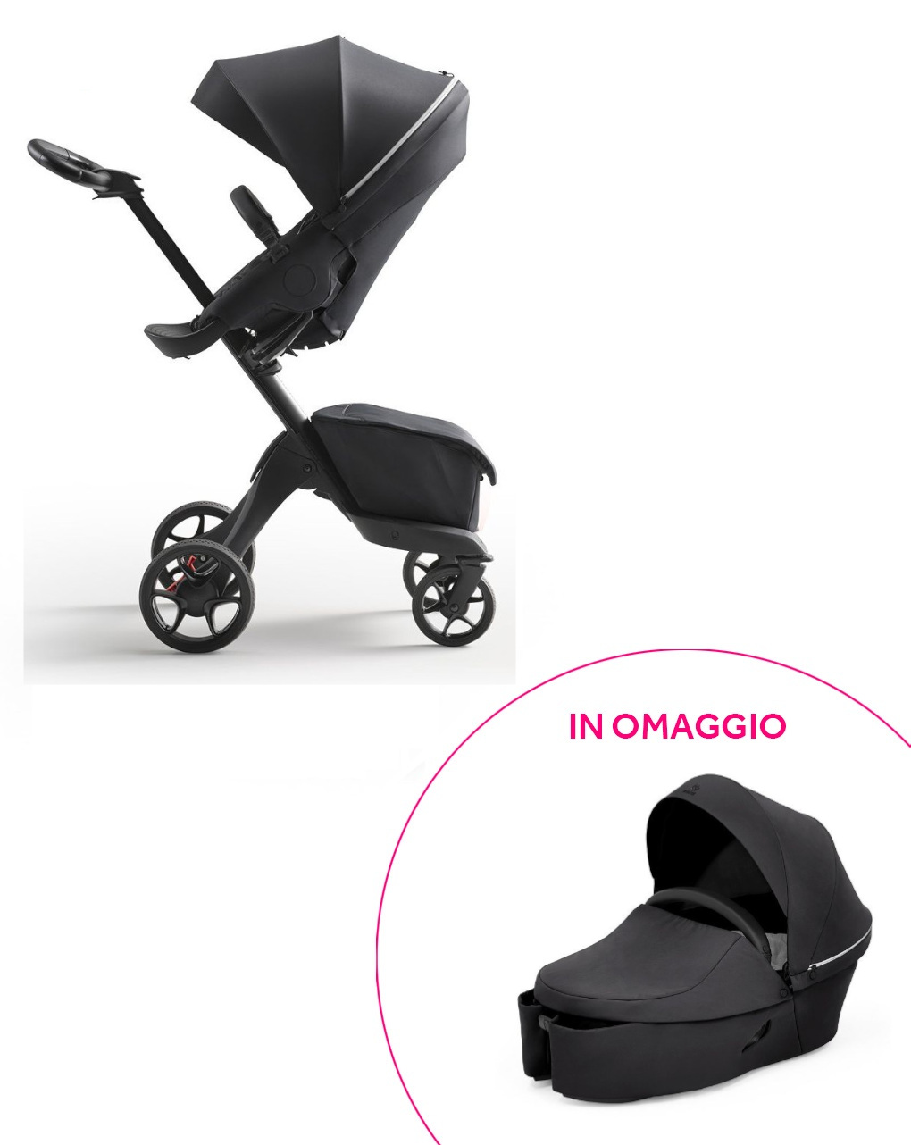 Stokke® xplory x rich black + navetta in omaggio