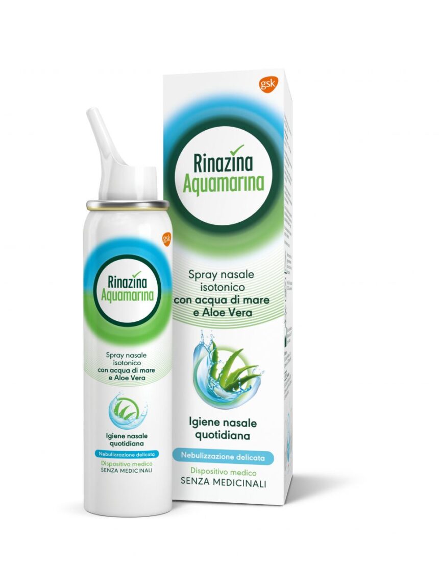 Rinazina aquamarina isotonica aloe spray nebulizzazione delicata - Rinazina
