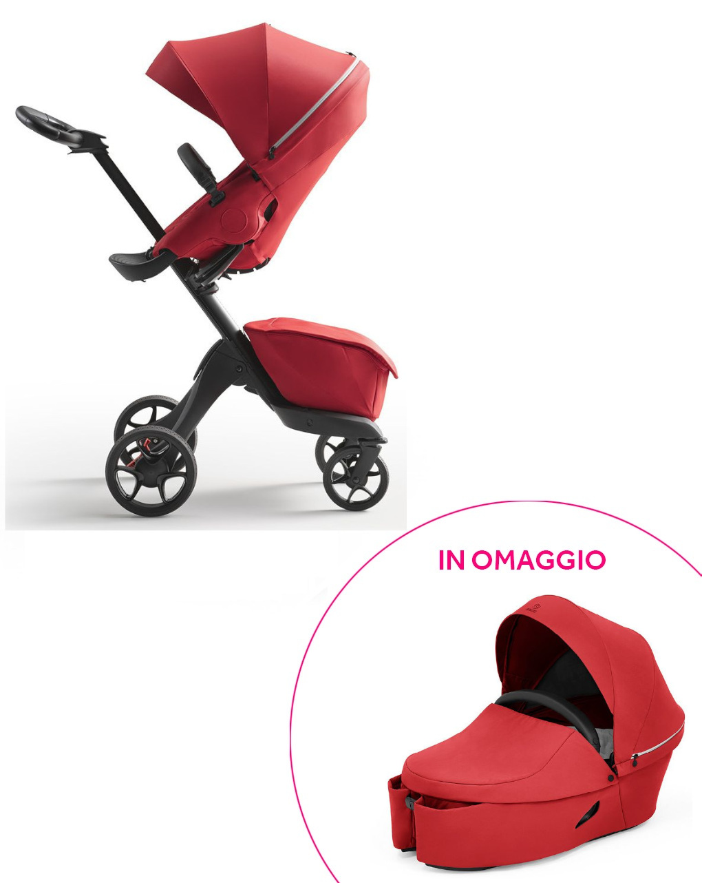 Stokke® xplory x ruby red + navetta in omaggio