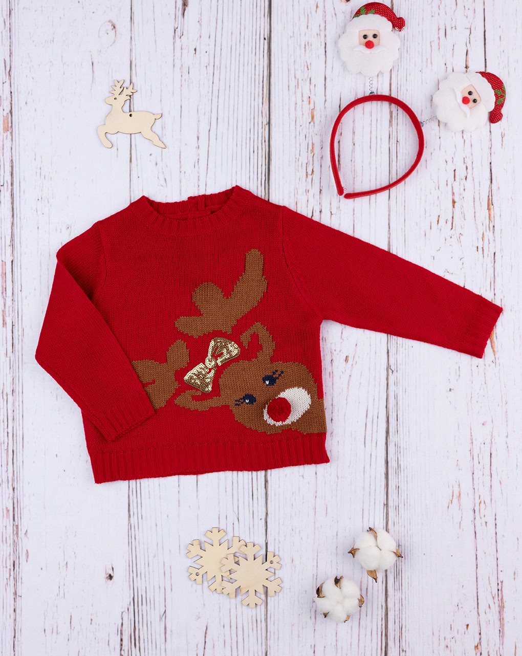 Maglia tricot bimba "renna"
