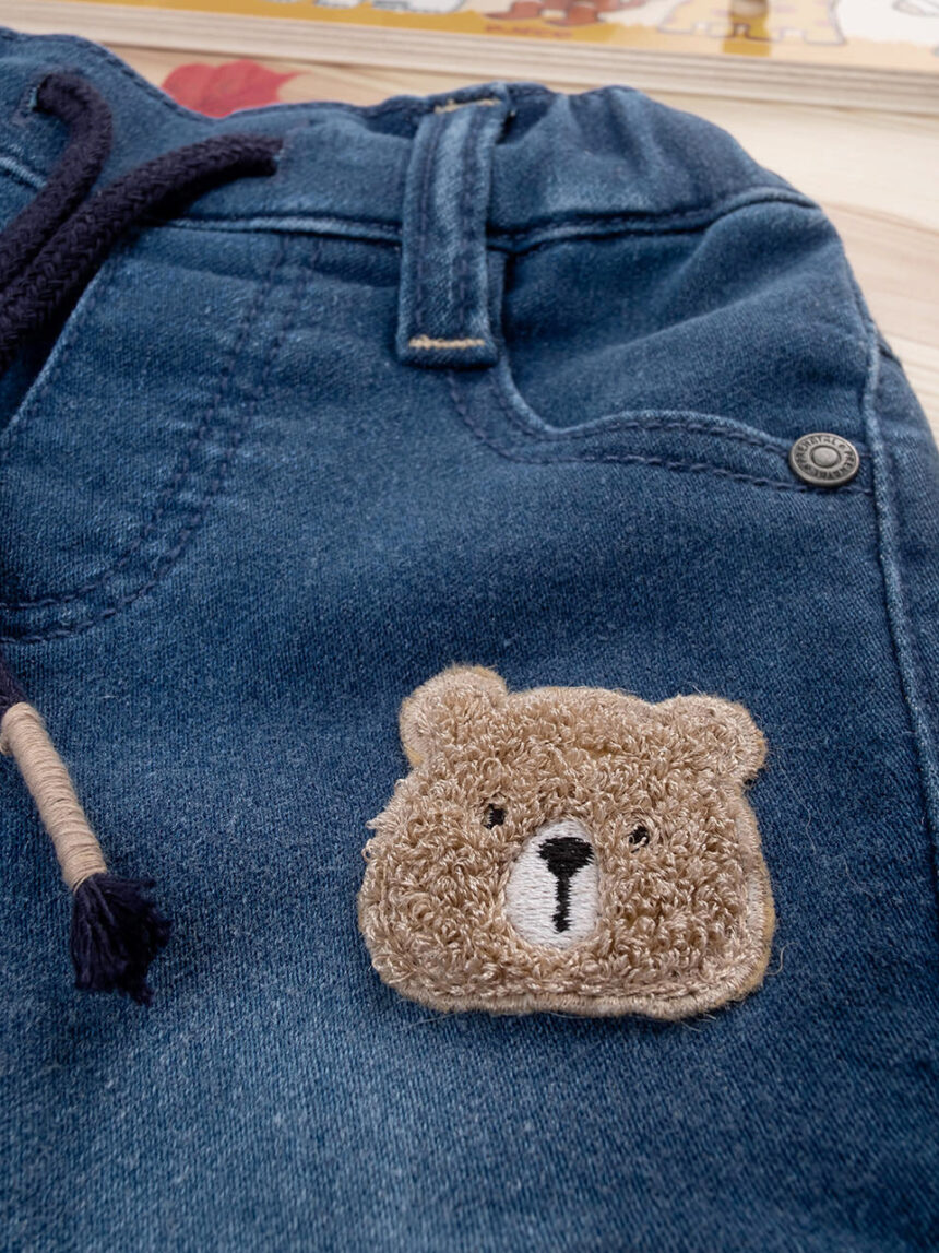 Pantalone boy denim "teddy bear" - Prénatal