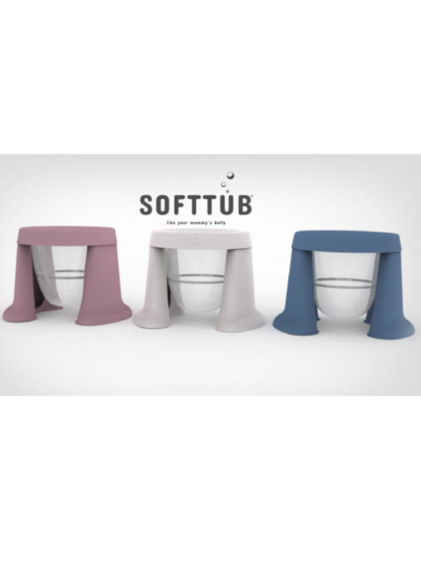 Vaschetta pieghevole salvaspazio rosa - softtub - TUB OF THE WORD