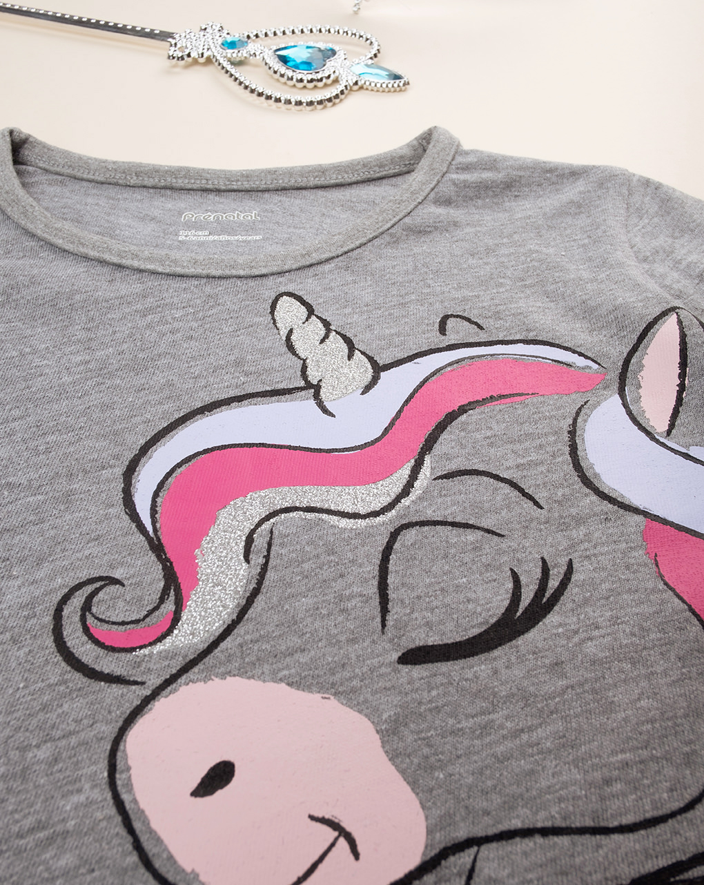 T-shirt bimba grey "unicorno" - Prénatal