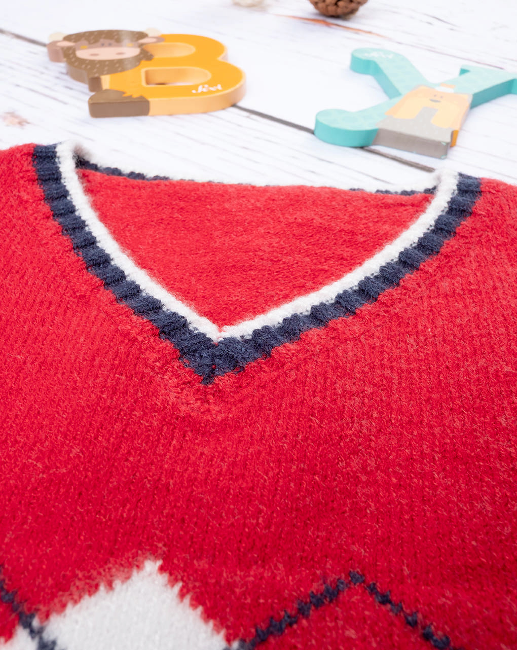 Gilet tricot bimbo rosso - Prénatal