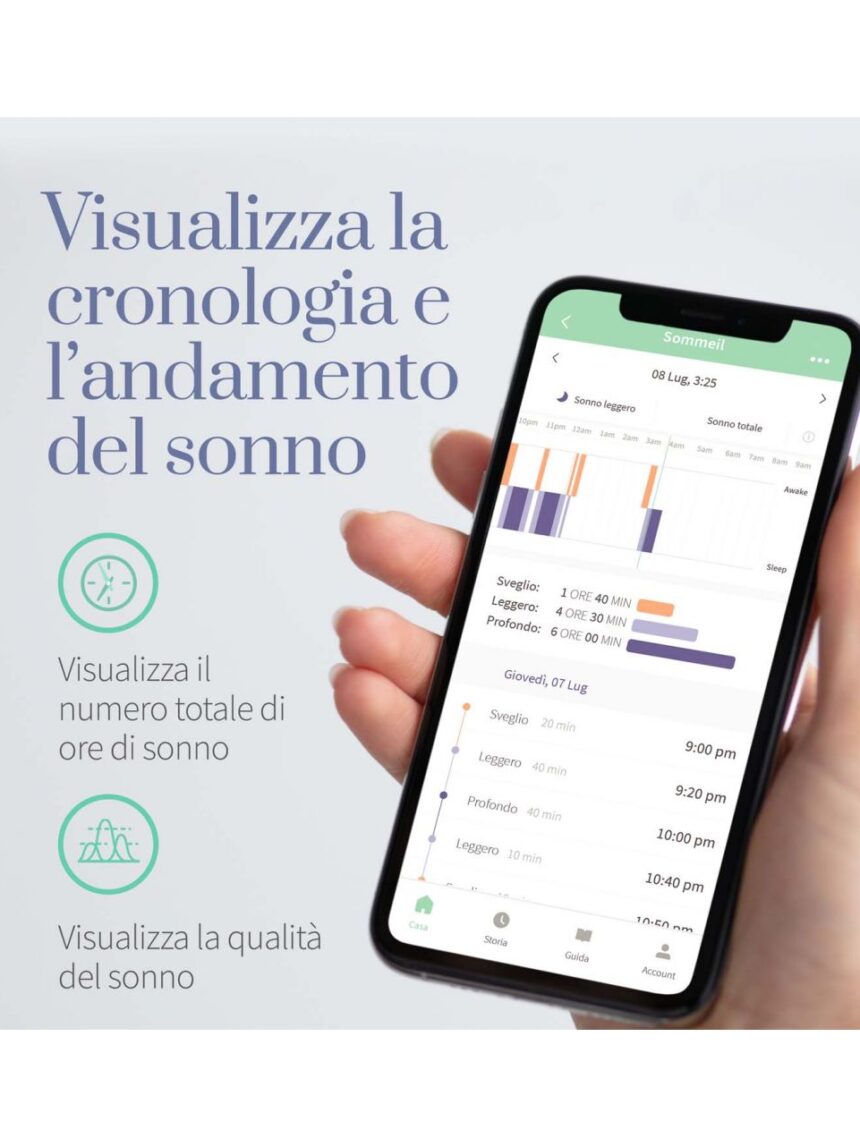 Smart sock 3 verde mare - owlet - Owlet