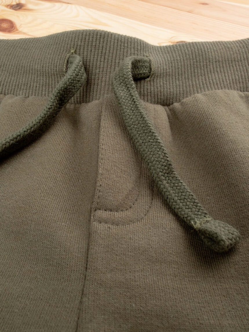 Pantalone felpato bimbo verde - Prénatal