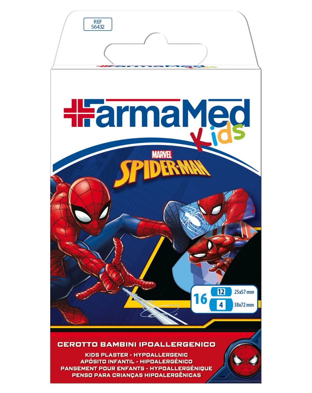 Cerotti spiderman 16 pz - farmamed