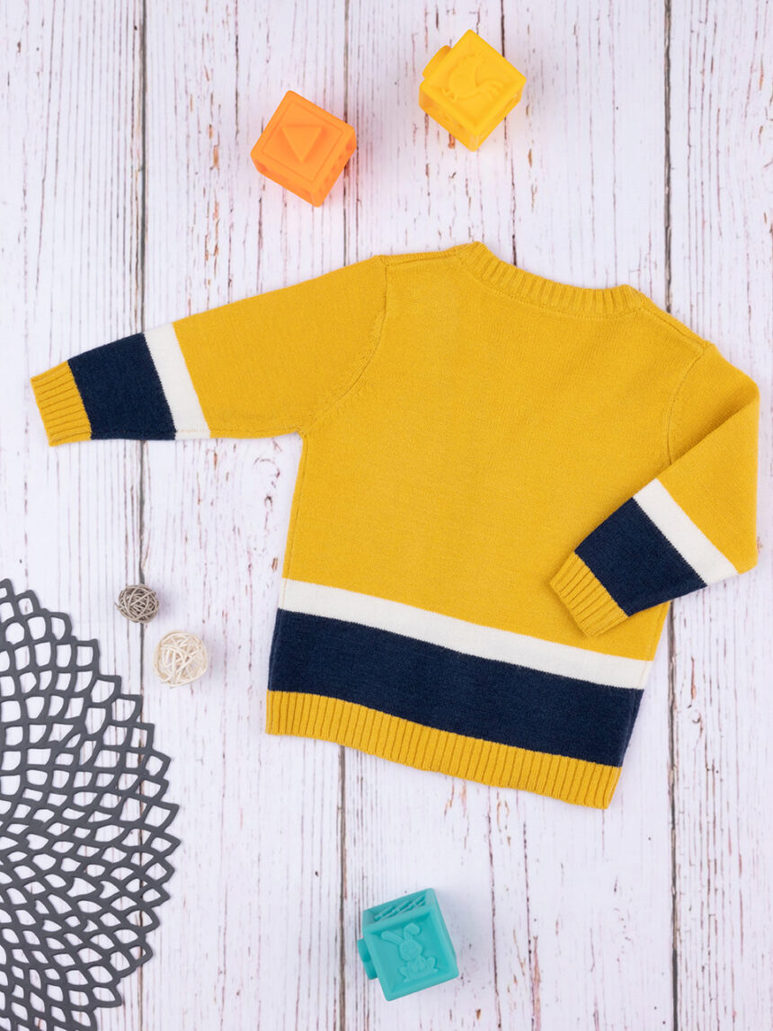 Cardigan tricot bimbo giallo - Prénatal