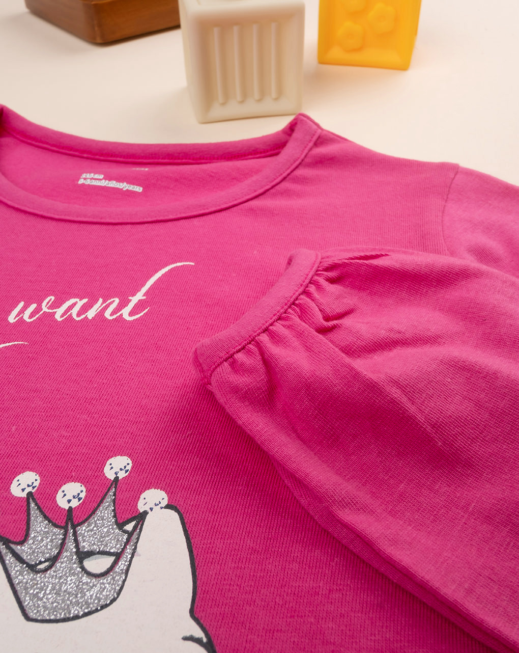 T-shirt bimba rosa "princess" - Prénatal