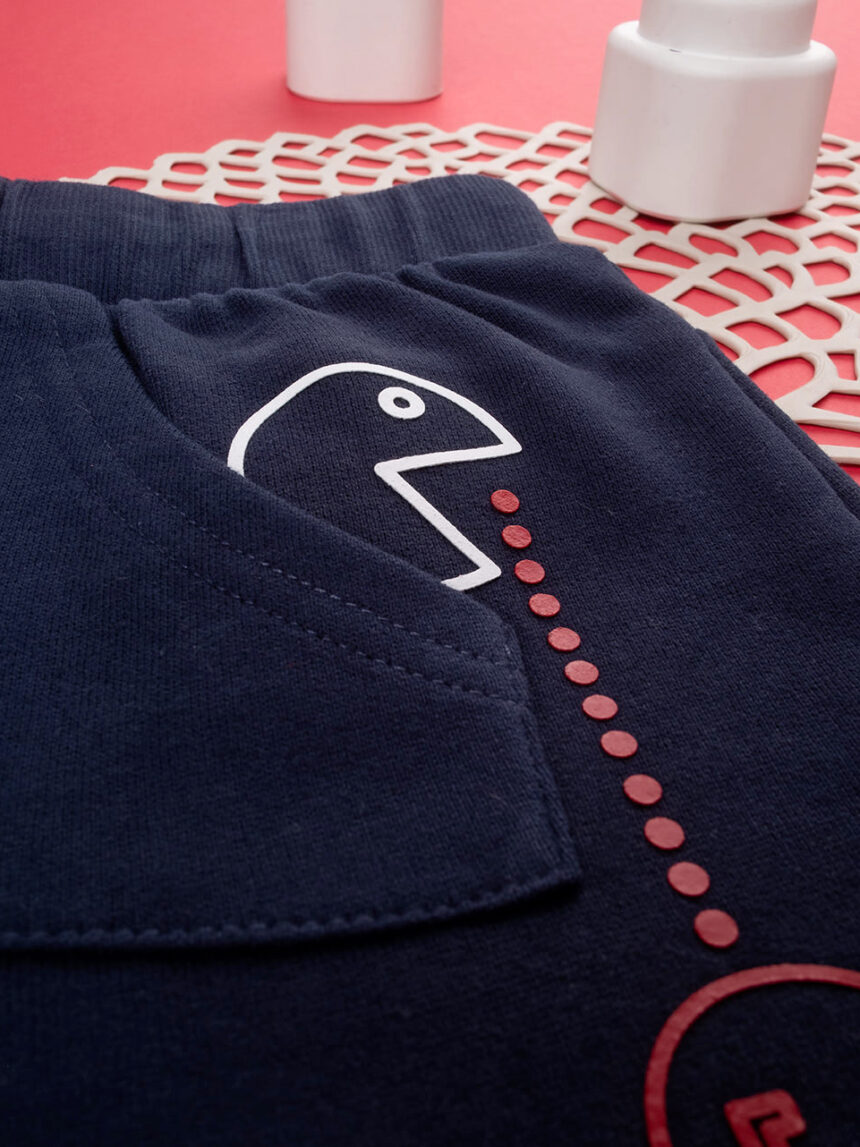 Pantalone felpato bimbo blu - Prénatal