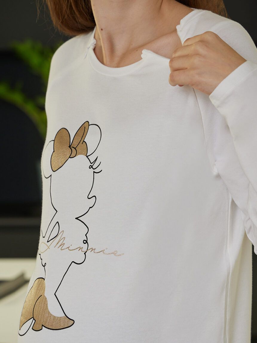 T-shirt premaman allattamento con stampa minnie - Prénatal
