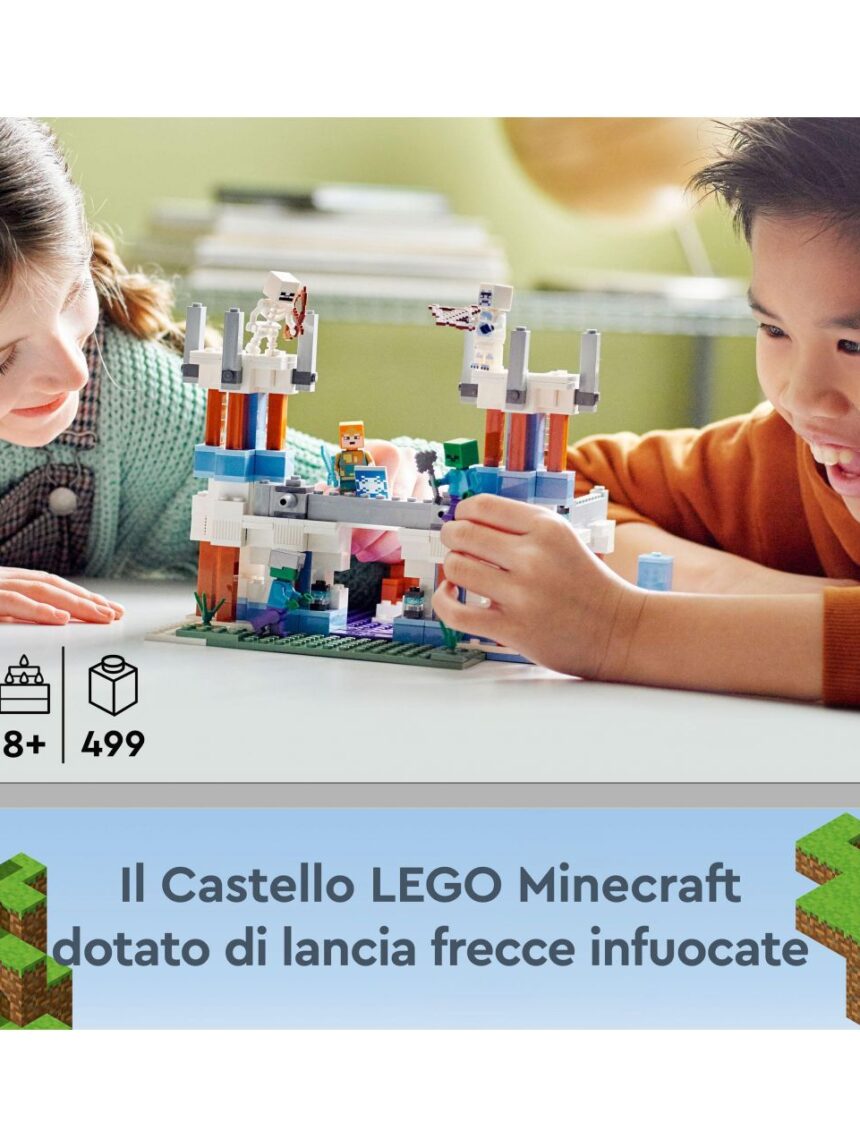Il castello di ghiaccio 21186 - lego minecraft - LEGO