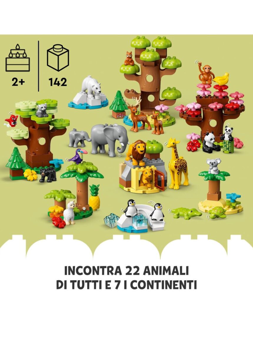 Animali del mondo 10975 - lego duplo - LEGO Duplo
