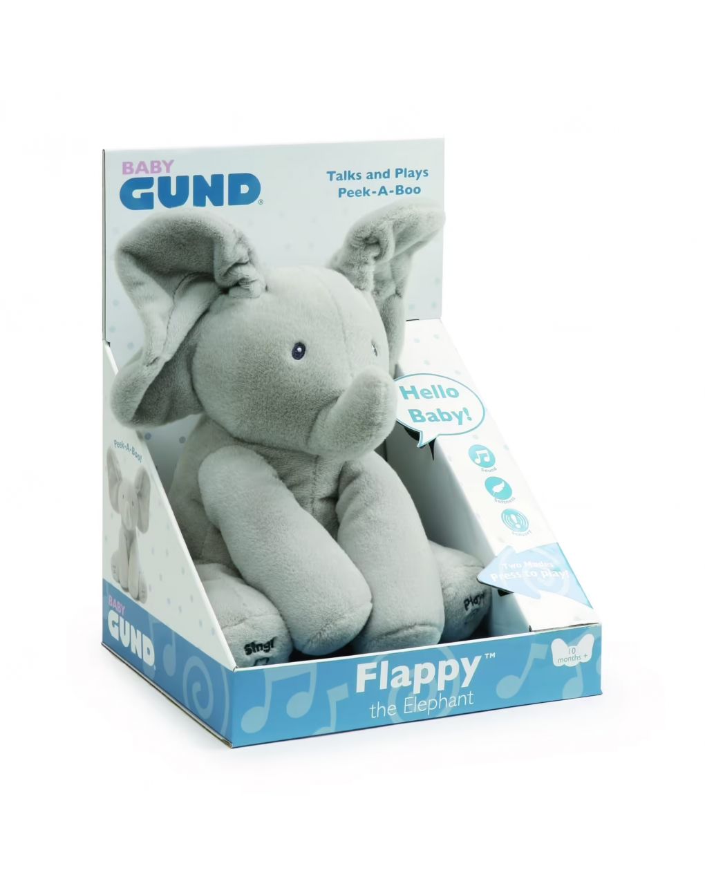 Peluche interattivo flappy l’elefantino - gund - Gund