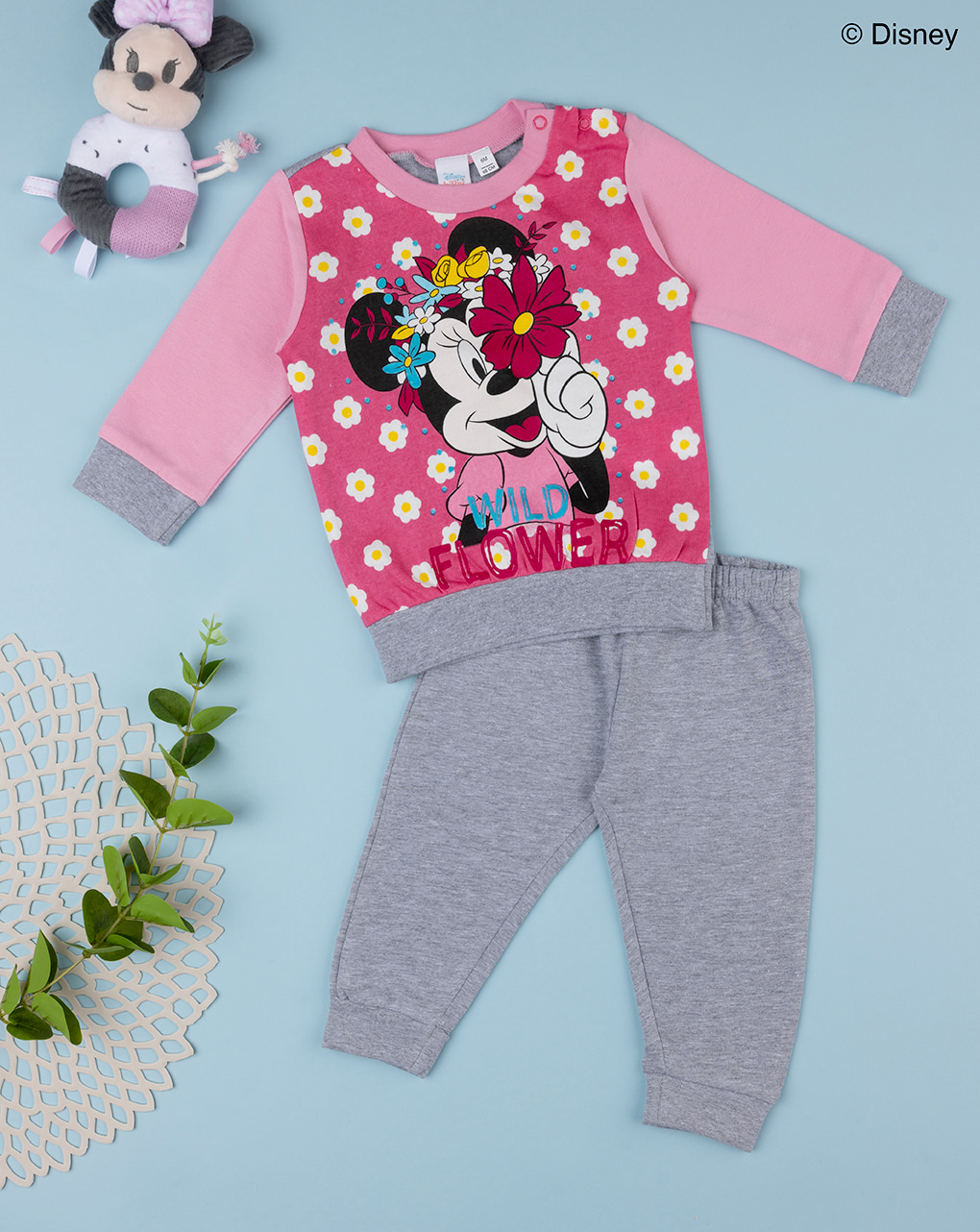 Pigiama 2 pezzi bimba disney minnie flower - Prénatal