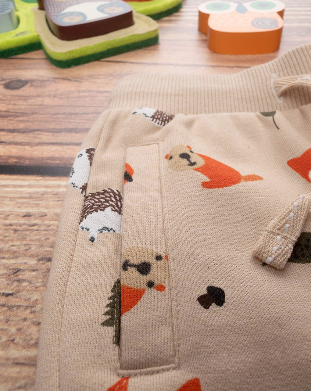 Pantalone felpato bimbo "woodland" - Prénatal