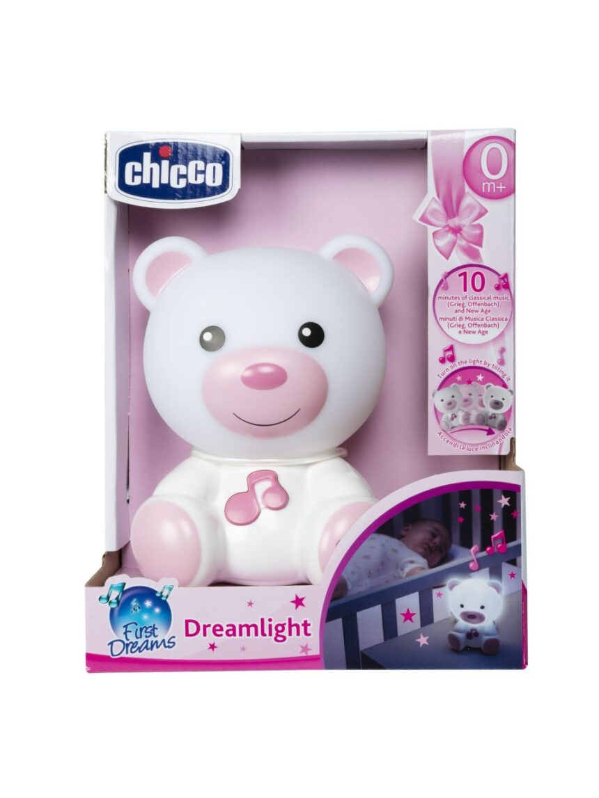Luce notturna orsetto dreamlight rosa - chicco - Chicco