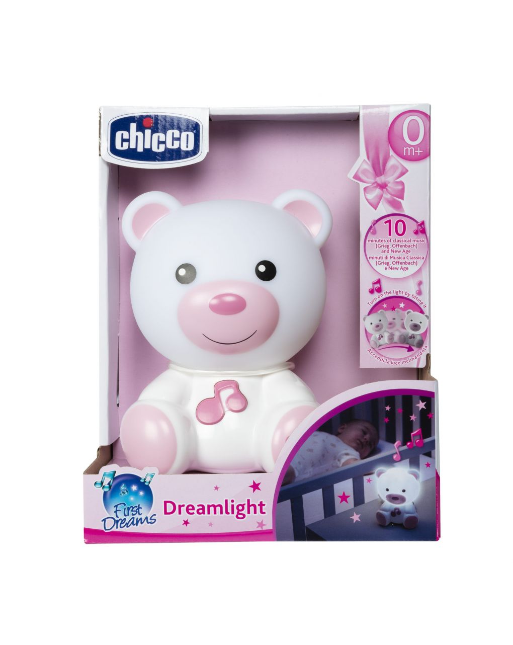 Luce notturna orsetto dreamlight rosa - chicco - Chicco