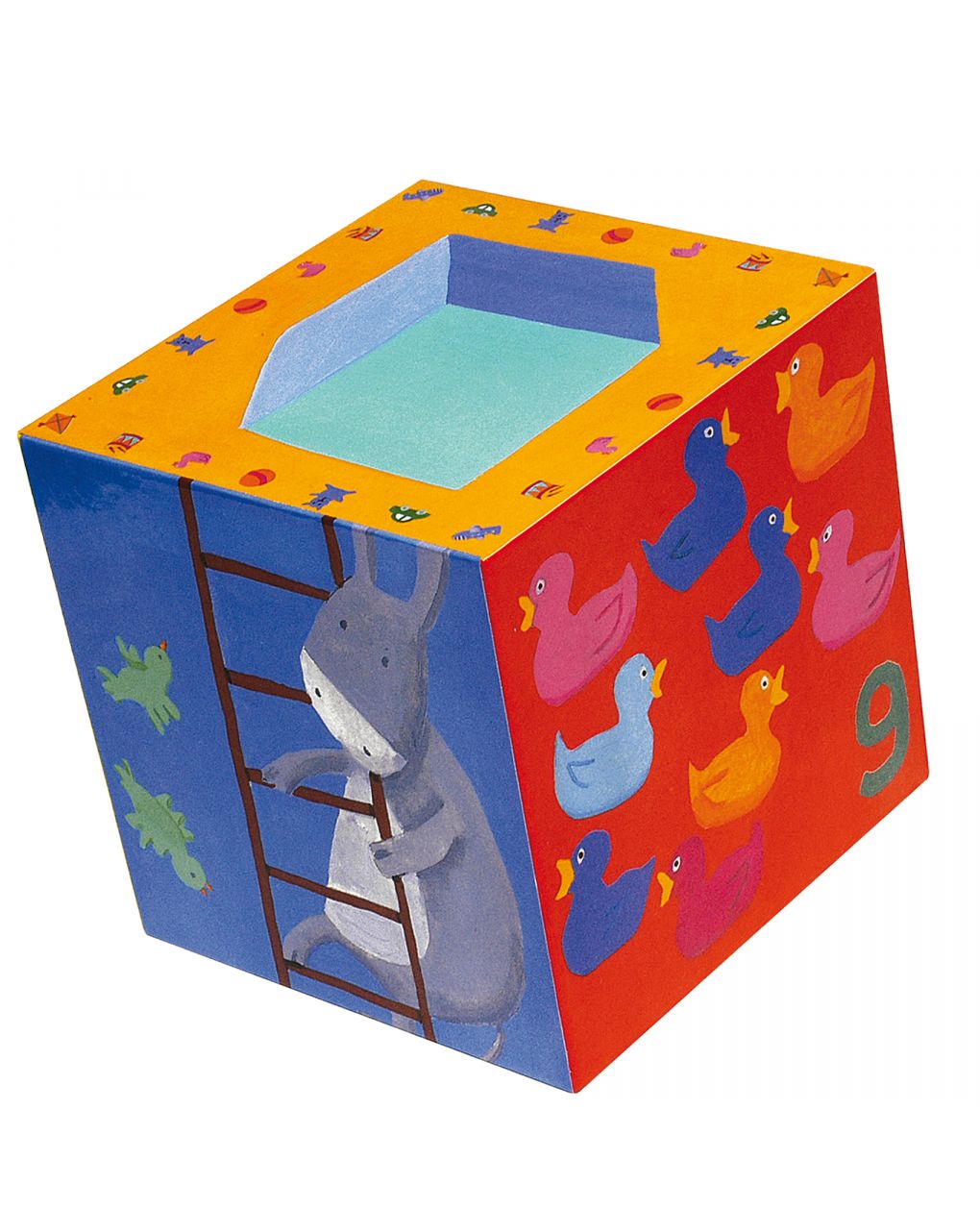 10 cubi sovrapponibili in cartone 'rigolo' - djeco - Djeco