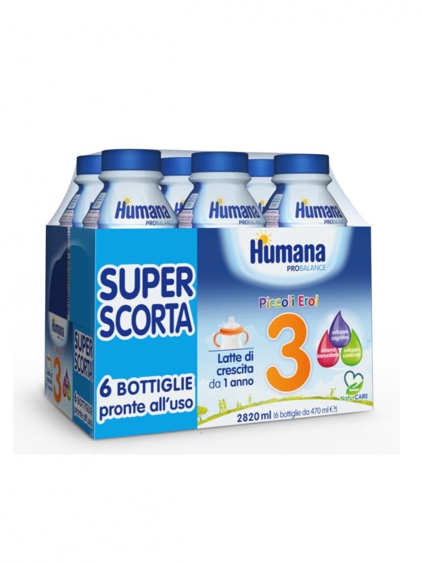 Latte humana 3 liquido 6x470ml - Humana