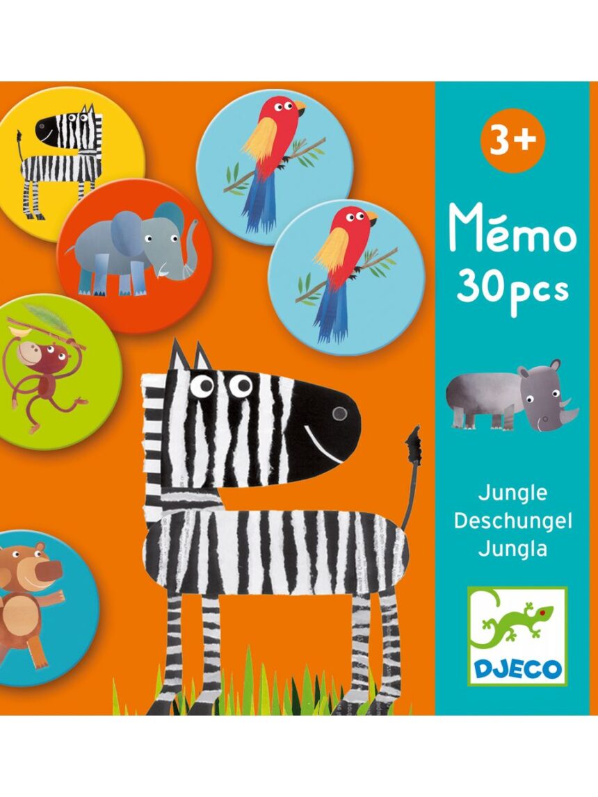 Memo jungle 30 elementi - djeco - Djeco