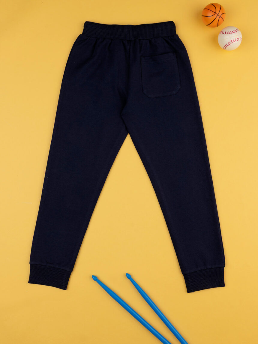 Pantalone felpato bimbo blu - Prénatal