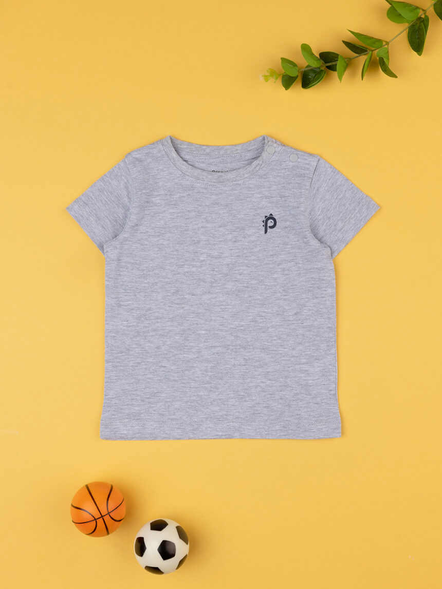 T-shirt bimbo grigio "prenatal" - Prénatal