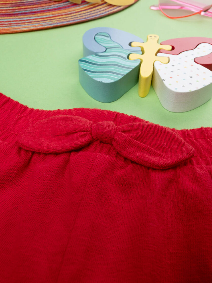 Short jersey bimba rosso - Prénatal