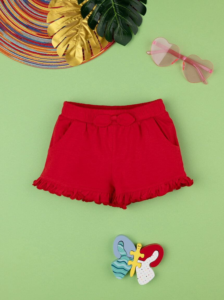Short jersey bimba rosso - Prénatal