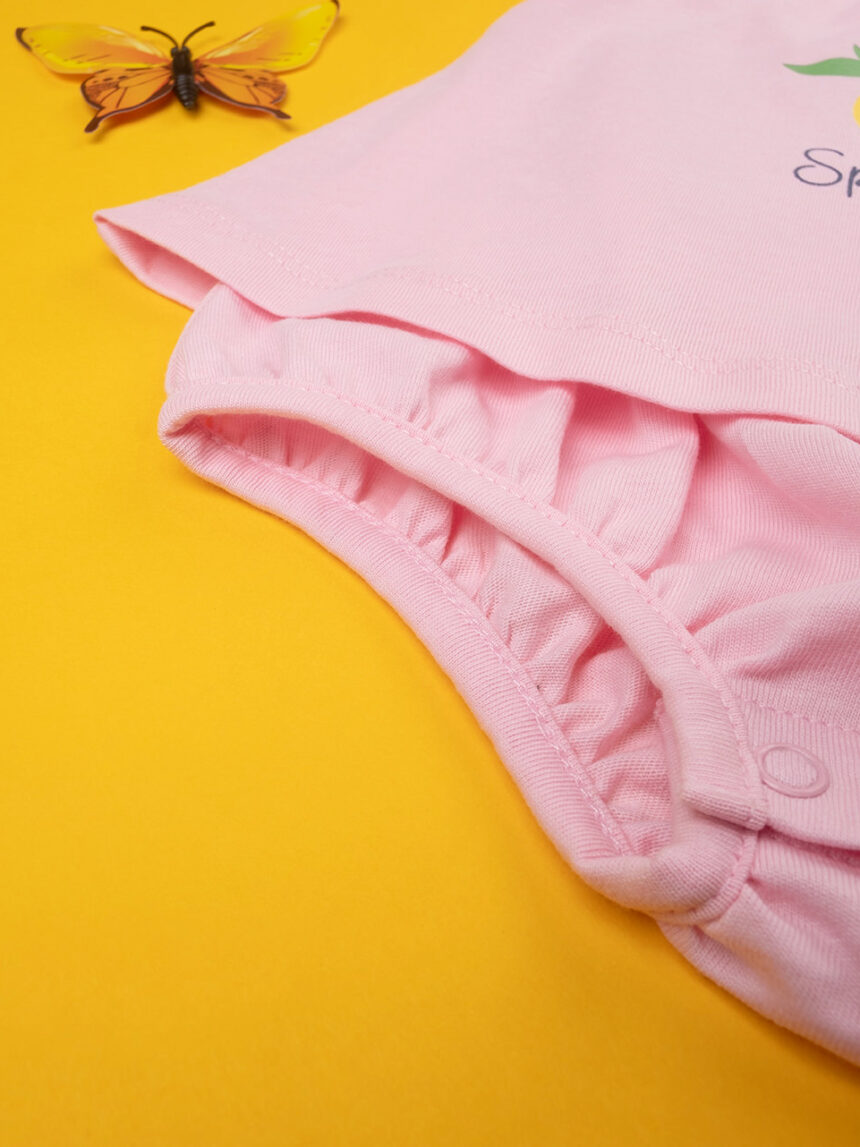 Pagliaccetto bimba jersey rosa - Prénatal