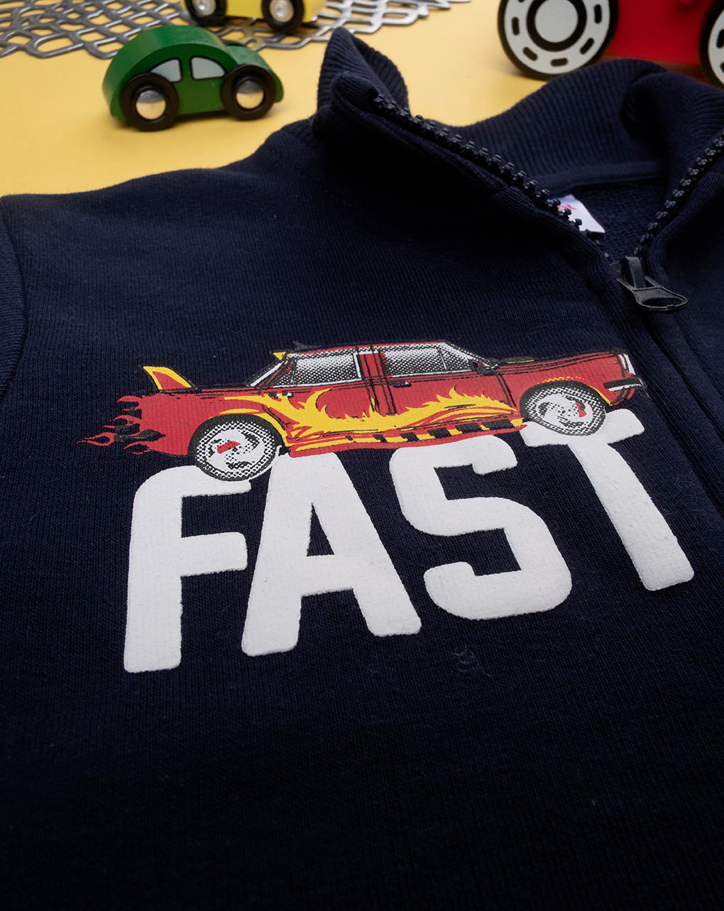 Felpa leggera bimbo blu "fast" - Prénatal