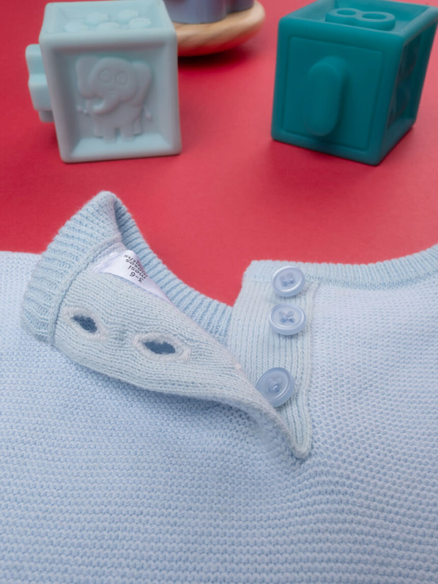 Completo tricot bimbo azzurro - Prénatal