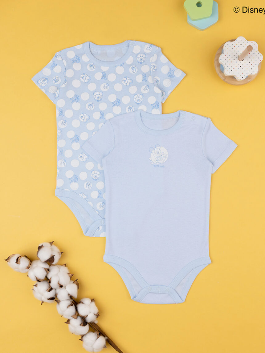 Pack 2 body costina bimbo azzurro - Prénatal