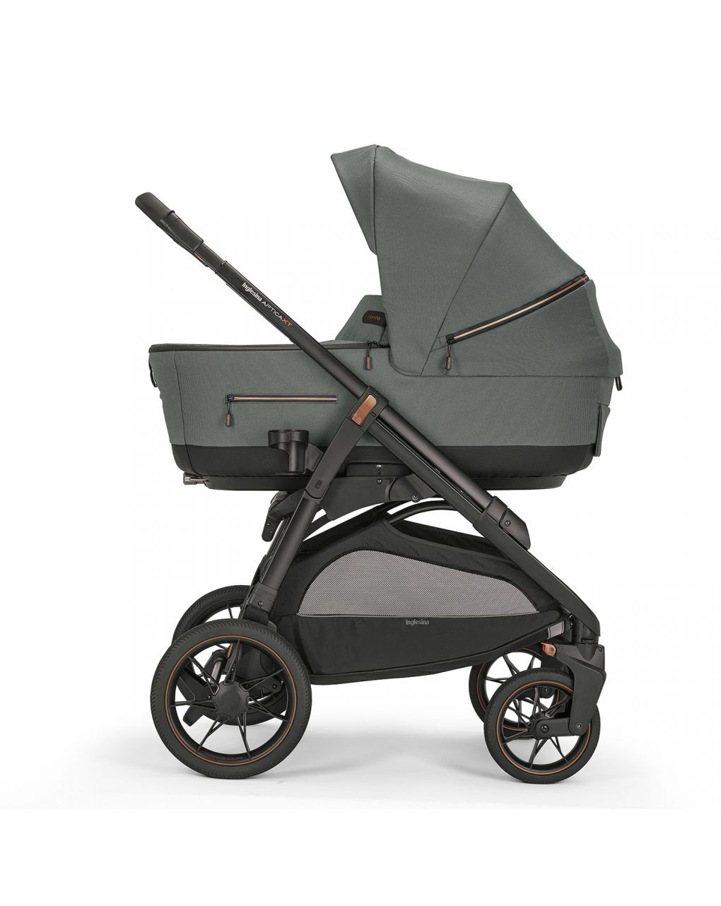 Aptica xt system quattro con seggiolino darwin e telaio - colore taiga green - inglesina - Inglesina