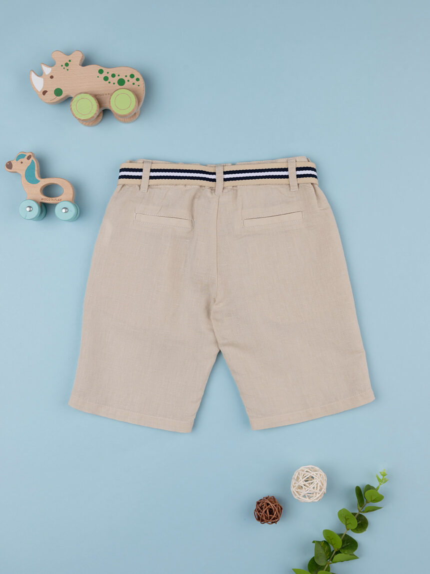 Short lino bimbo beige - Prénatal