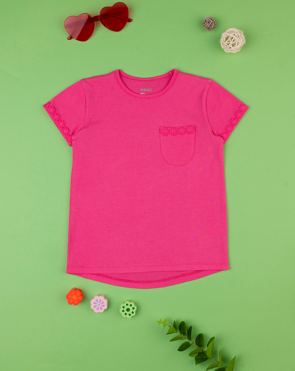 T-shirt bimba rosa
